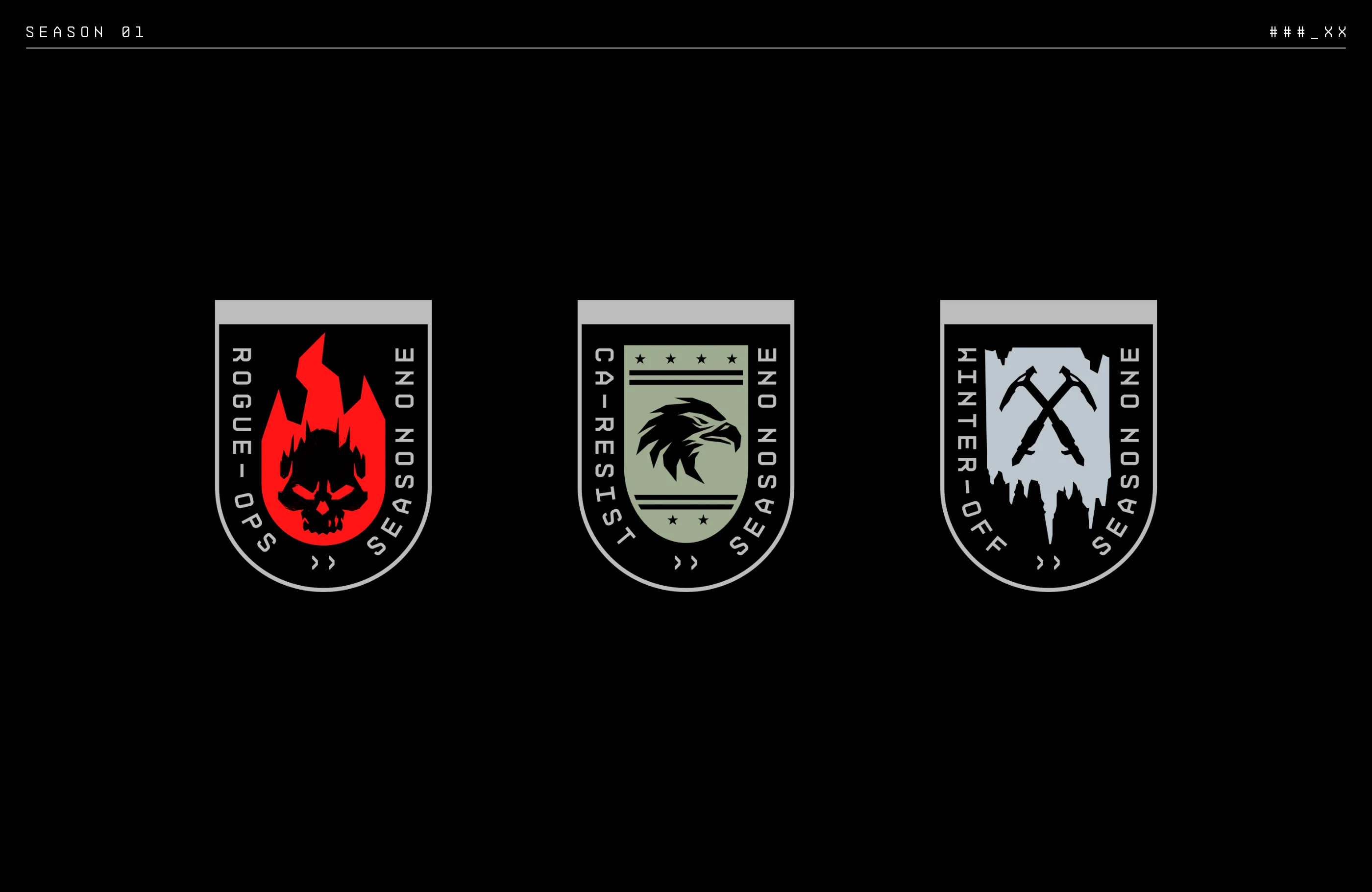 Season 1 beat emblems.