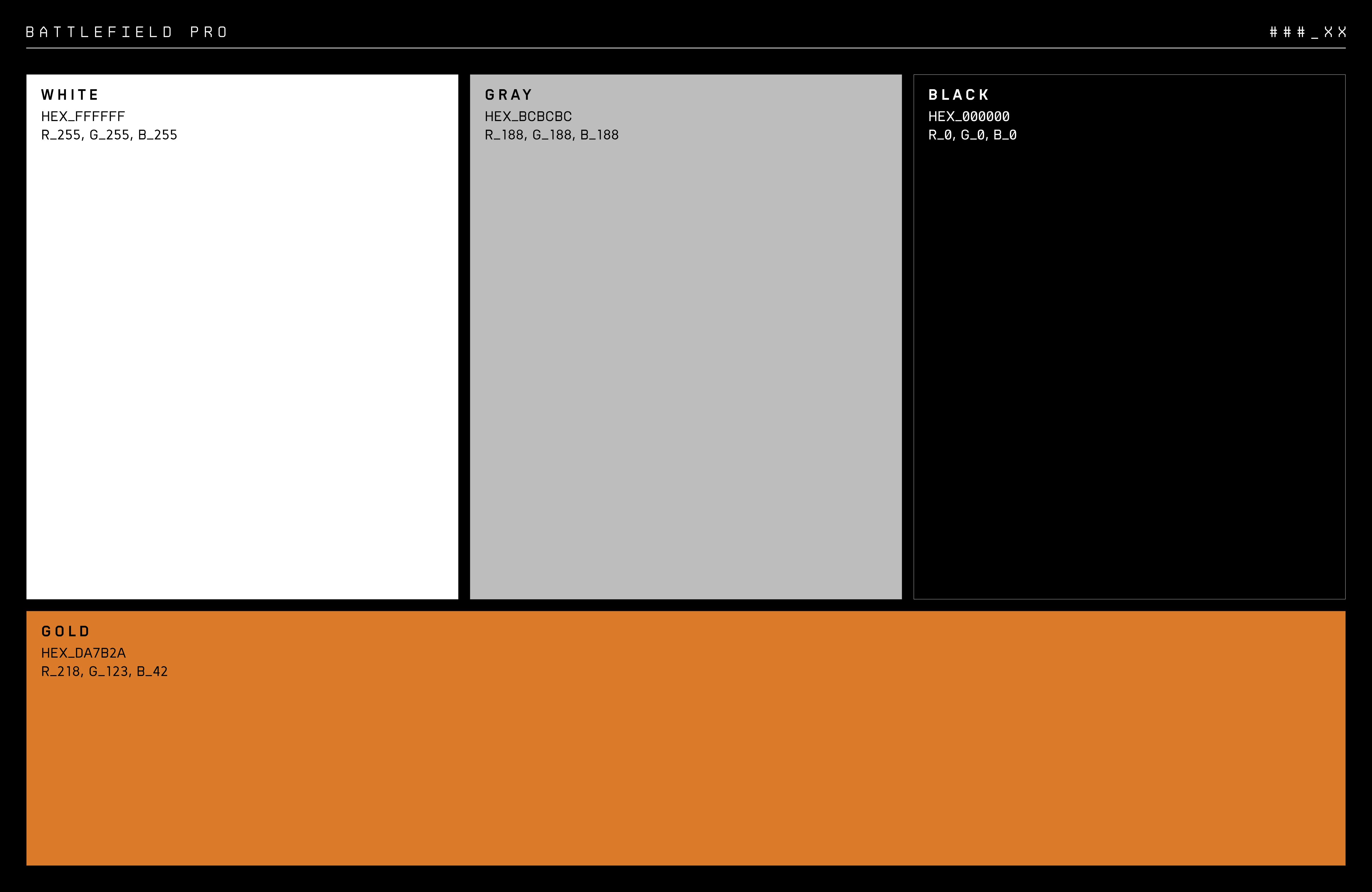 Battlefield Pro color scheme.