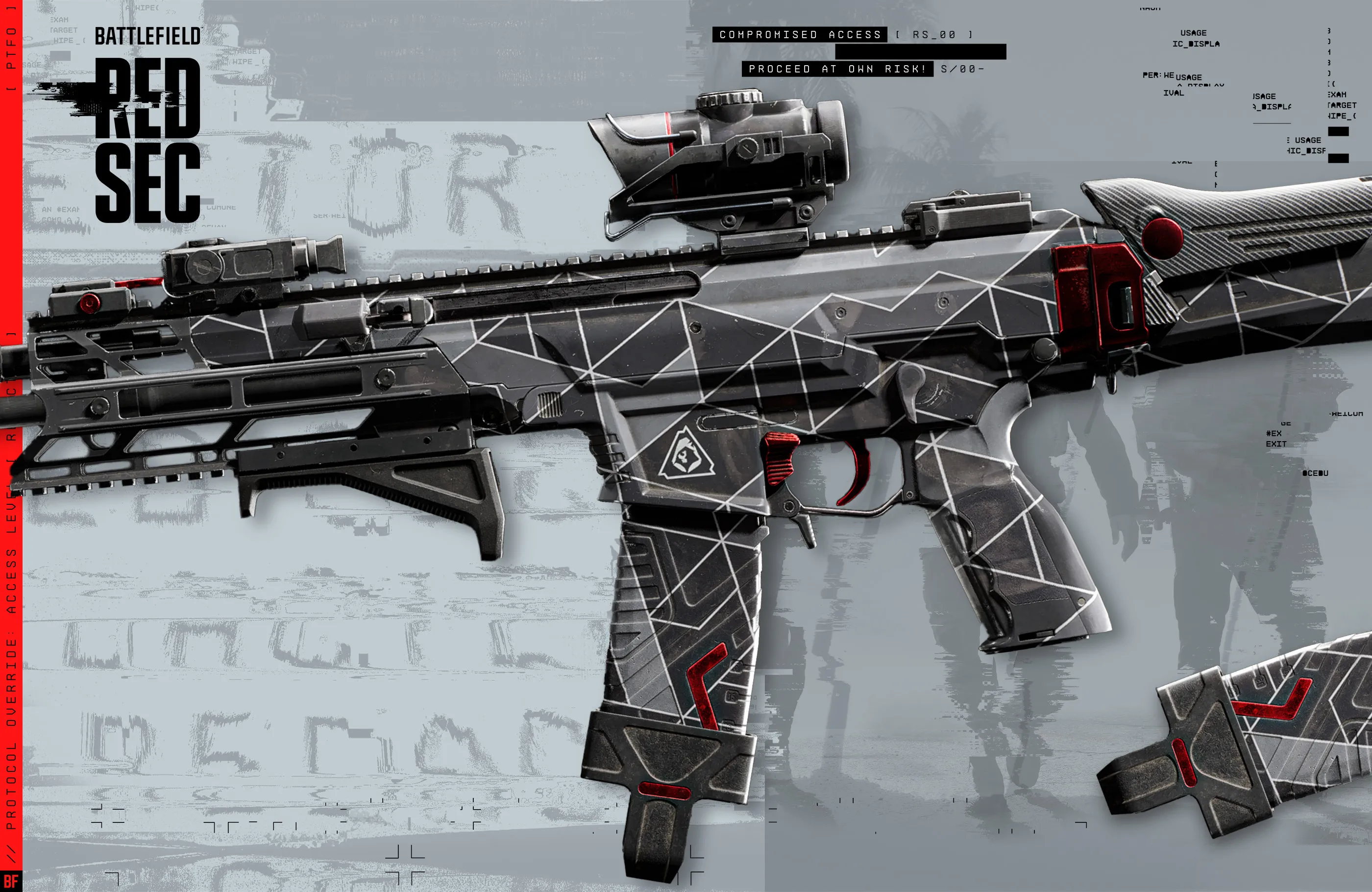 Layout featuring assault rifle from Battlefield RedSec.