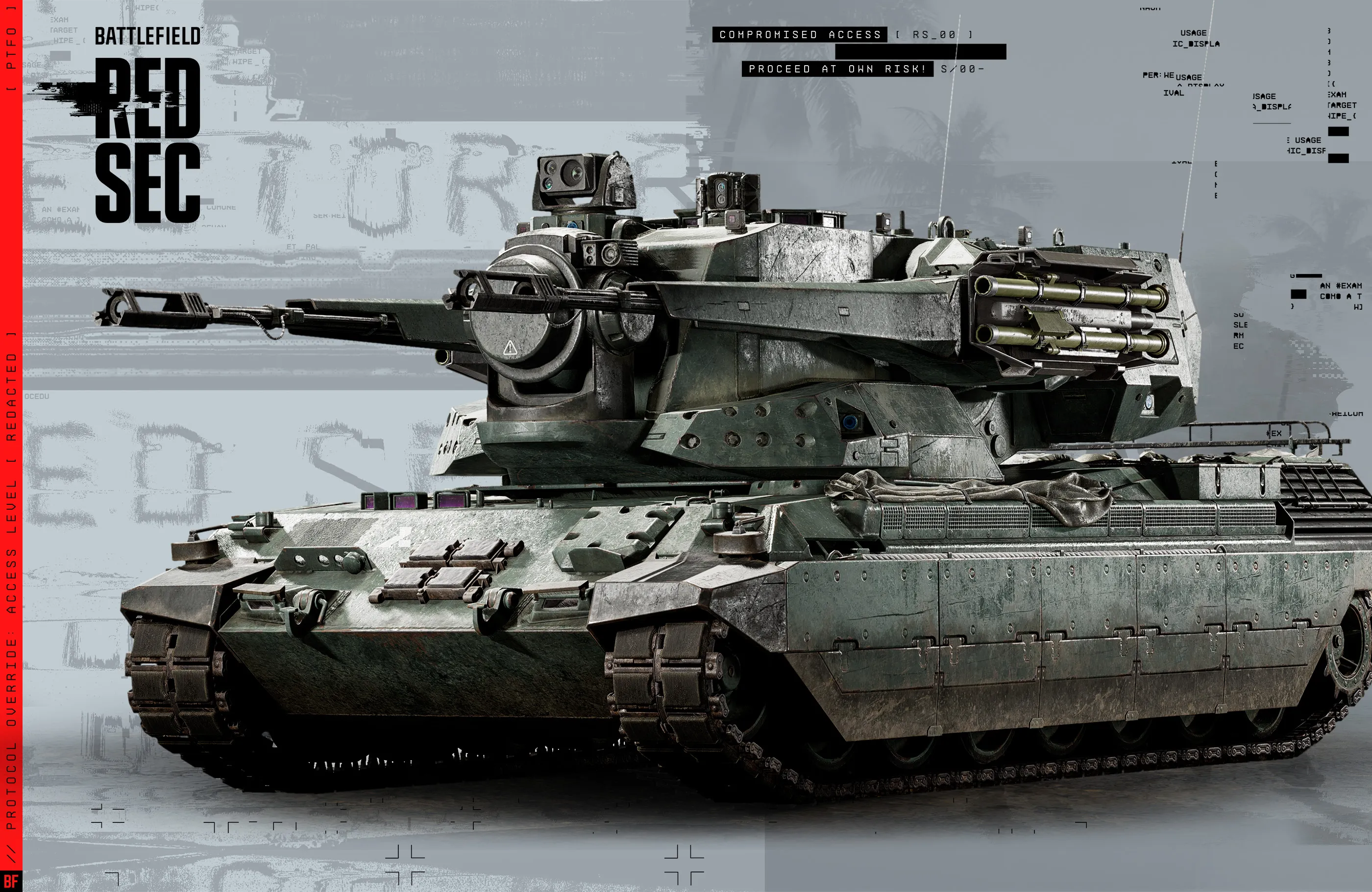 Layout featuring tank from Battlefield RedSec.